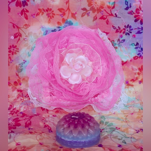 Hand Crafted Cherry Blossom &Rose Scented Pillow&Gypsy BottleSet - Picture 4 of 14